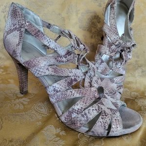 Ann Klein Open Toe Strap Shoe